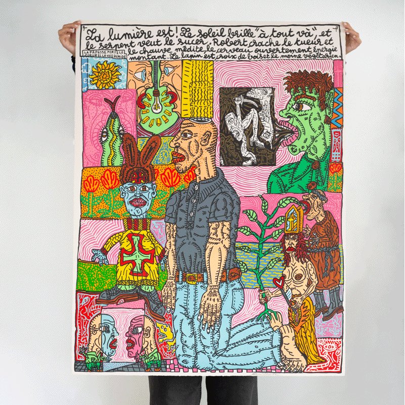PrintThemAll's tweet photo. Discover the vibrant lithograph “La lumière est!” by Robert Combas—available through Print Them All!⁠
⁠
🔗 Inquire now https://t.co/3Cyd0S6VpU, or contact hello@printthemall.com https://t.co/2Jdf5J9foe