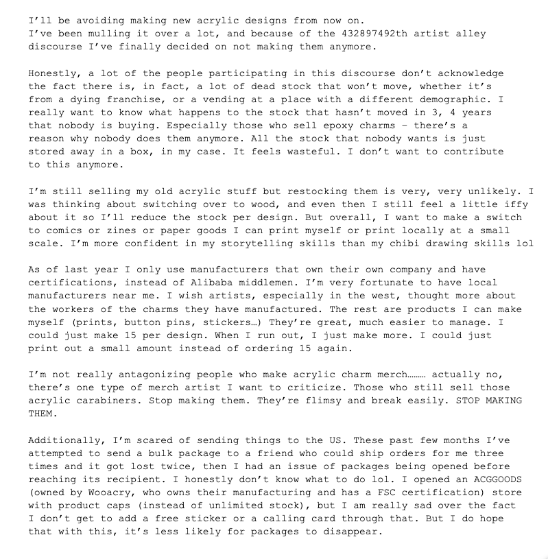 TAGASAING's tweet image. personal thoughts + shop update (?)