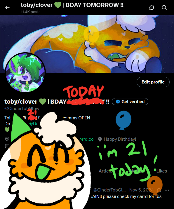 toby/clover 💚 | BDAY TODAY IM 21 tweet media