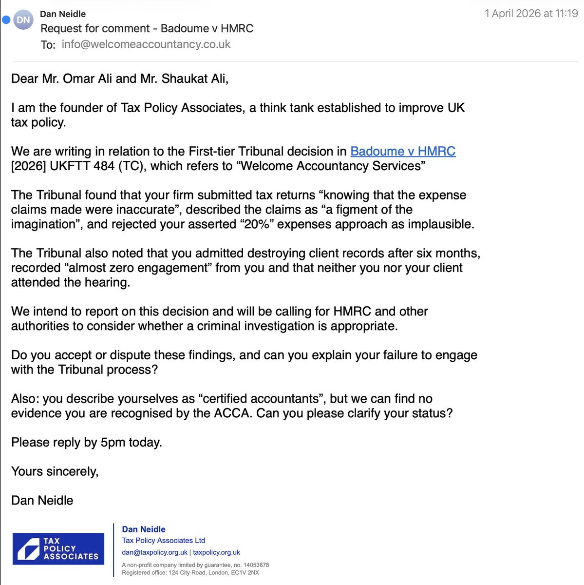 Dan Neidle tweet media