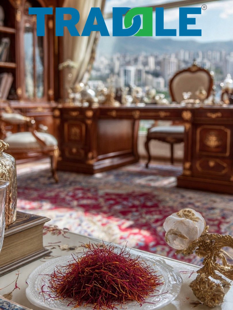 Traddle's tweet photo. #Iran #saffron (85-90% of global supply) saw strong growth in early 2026 via premiumization. But US-Israel-Iran conflict, Strait of #Hormuz closure &amp; #export bans have halted official shipments. #Global prices surged on scarcity; premium grades hit hardest. https://t.co/dJugENdwXI