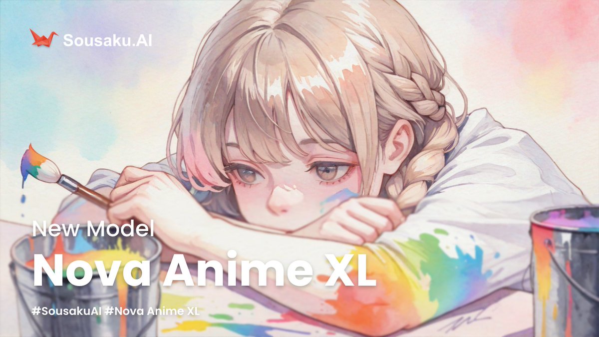 🌟 表現の枷から、解き放て。
万能型モデル「Nova Anime XL」ついに SousakuAI で解禁！

アニメ、2.5次元、そして3Dまで。
あらゆるスタイルを最高峰のクオリティで描き出す、次世代のXLモデルが登場。🚀

——————
✨ Nova Anime XL の万能性：

🎬 変幻自在のスタイル