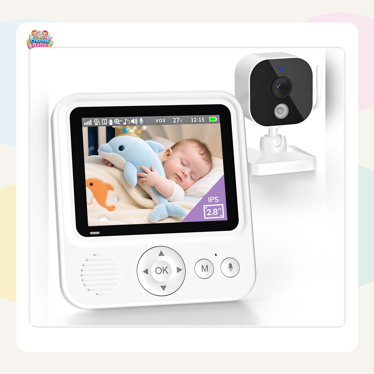 ChollosBebe's tweet photo. 🔥 CHOLLO BEBÉ 🛡️
Vigilabebes con Cámara, Camara Vigilancia Bebe Inteligente con Pantalla HD 720P de 2.8'', 2000 mAh Batería, Zoom 2X 4X, VOX, Visión Nocturna, Monitoreo de Temperatura, Comunicación Bidireccional
✅ Ahora: 39,99€ (-56%)
https://t.co/wDH5EtuAbm https://t.co/hmQhVpfT4X