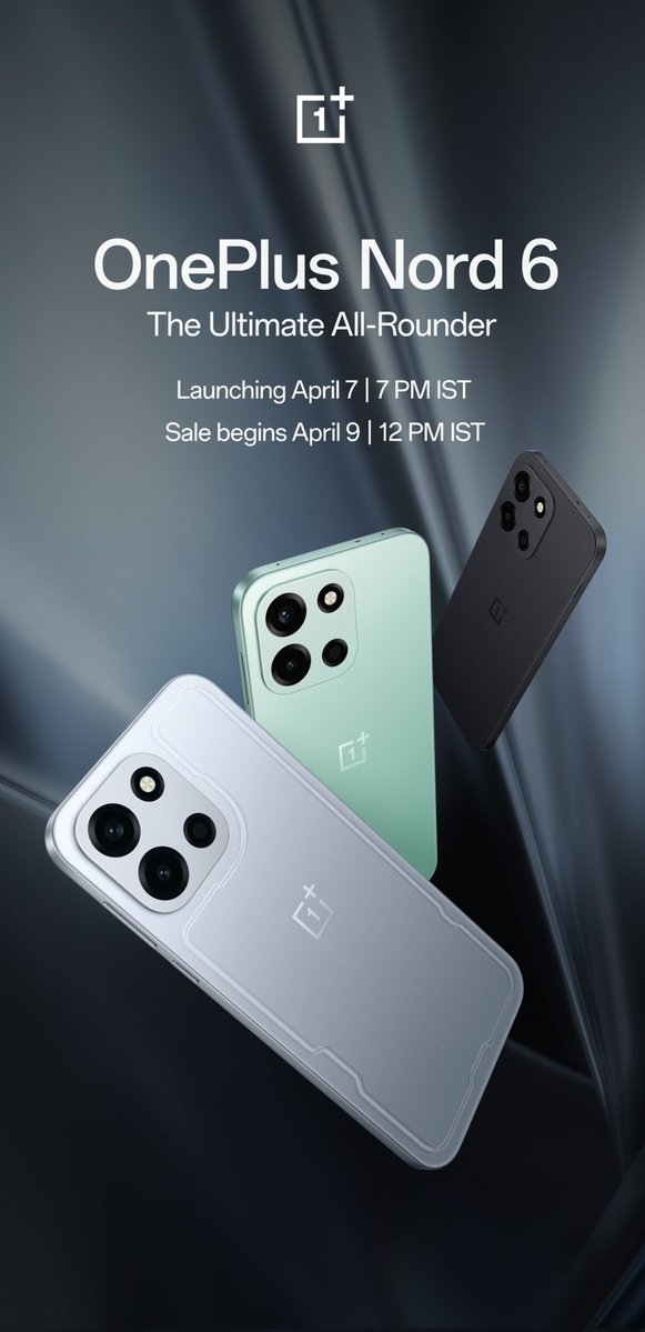 prathapgtech's tweet image. OnePlus Nord 6 launching today at 7 PM .

#OnePlusNord6 #OnePlus