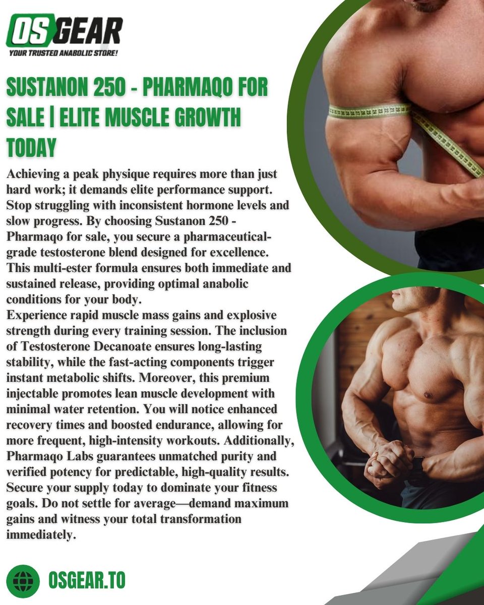 24World30646's tweet photo. 🚀 Shatter your plateaus! Get Sustanon 250 - Pharmaqo for sale and experience Rapid Muscle Mass Gains with elite hormonal stability. Secure your supply of premium peptides and performance boosters today.

Click: https://t.co/I9fclMTZzd

#Sustanon250  #Sustanon250PharmaqoForSale https://t.co/NKxOP2dH7M