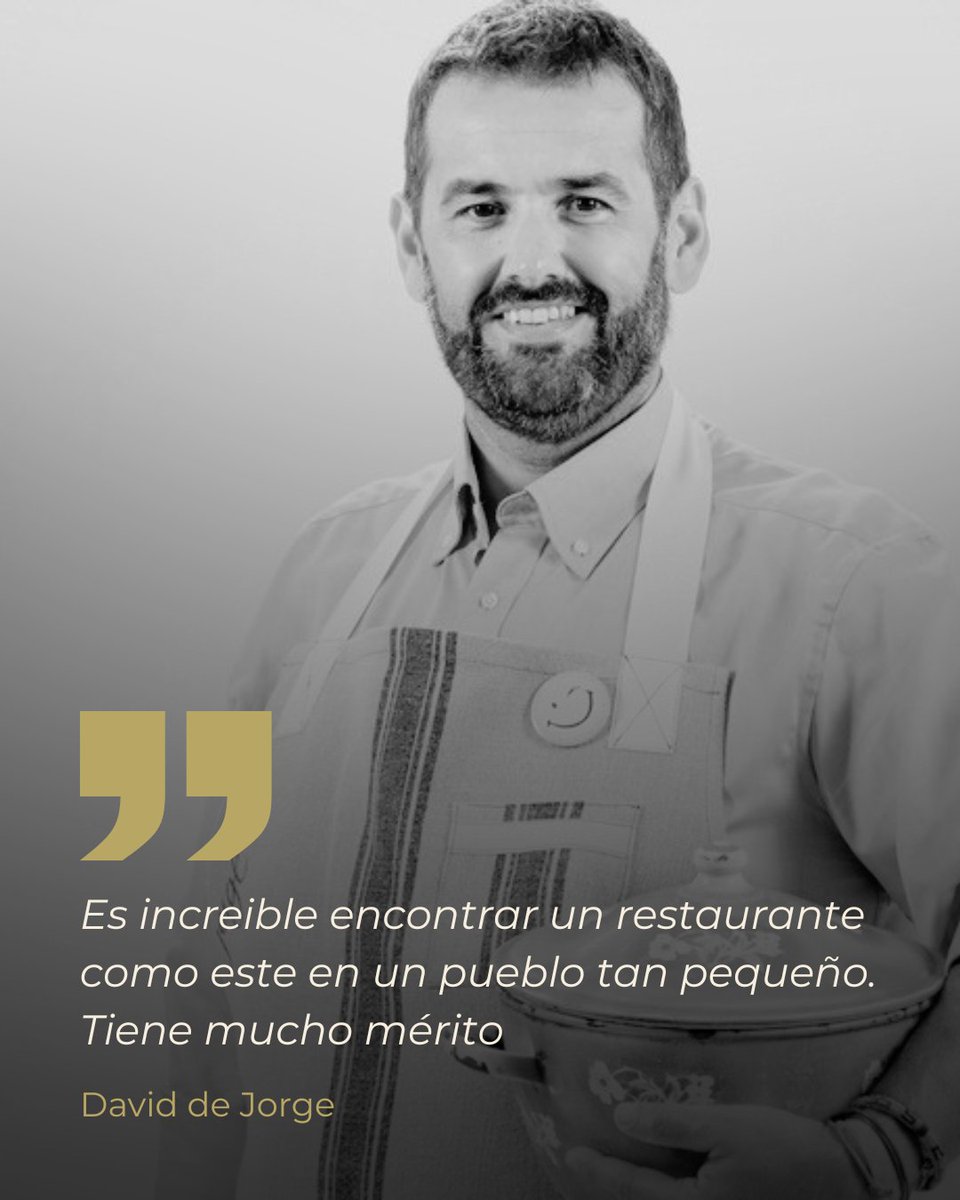 RteCasaPacheco's tweet photo. Este fin de semana tuvimos el placer de recibir la visita de @robinfood en nuestro restaurante.

"Es increíble encontrar un restaurante como este en un pueblo tan pequeño. Tiene mucho mérito"

¡Muchas gracias David!

#solguiarepsol ☀️ #casapacheco #elcampoesnuestradespensa https://t.co/Y4pVACBYri
