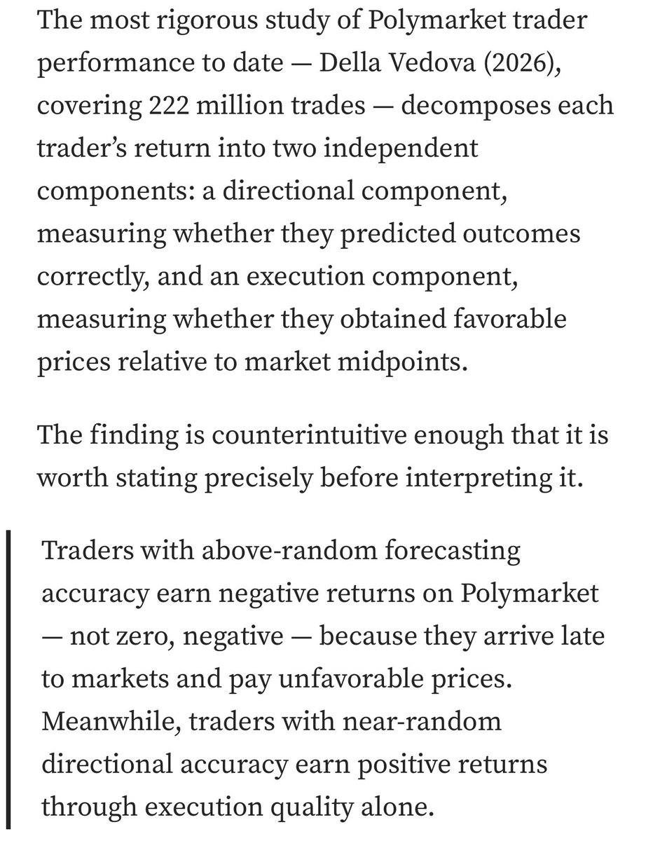 tak_01_'s tweet photo. this is the EXACT purpose and utility of a model of any kind and why humans suck at probabilistic thinking

“x team is winning from draft”

ok how much? can you give me an exact number? ok compare these 3 drafts which is most to least winning and tell me exact numbers

now do this over 1000 games and everyone is basically useless, despite them potentially being directionally accurate

being right is overrated, worthless and potentially harmful, being precise is far more valuable