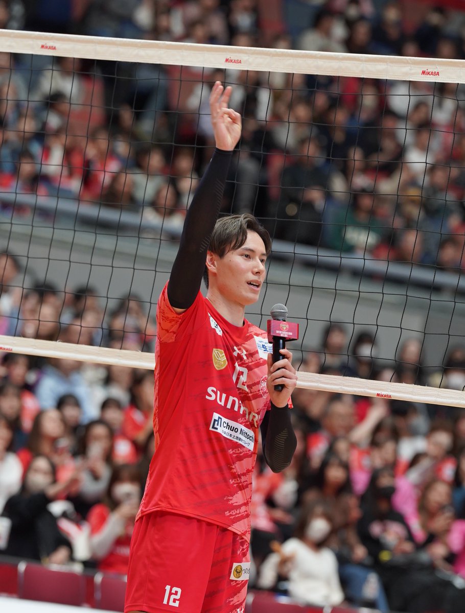 キャプテンの１，２サンバーズ！
#髙橋藍 選手
#asueアリーナ大阪