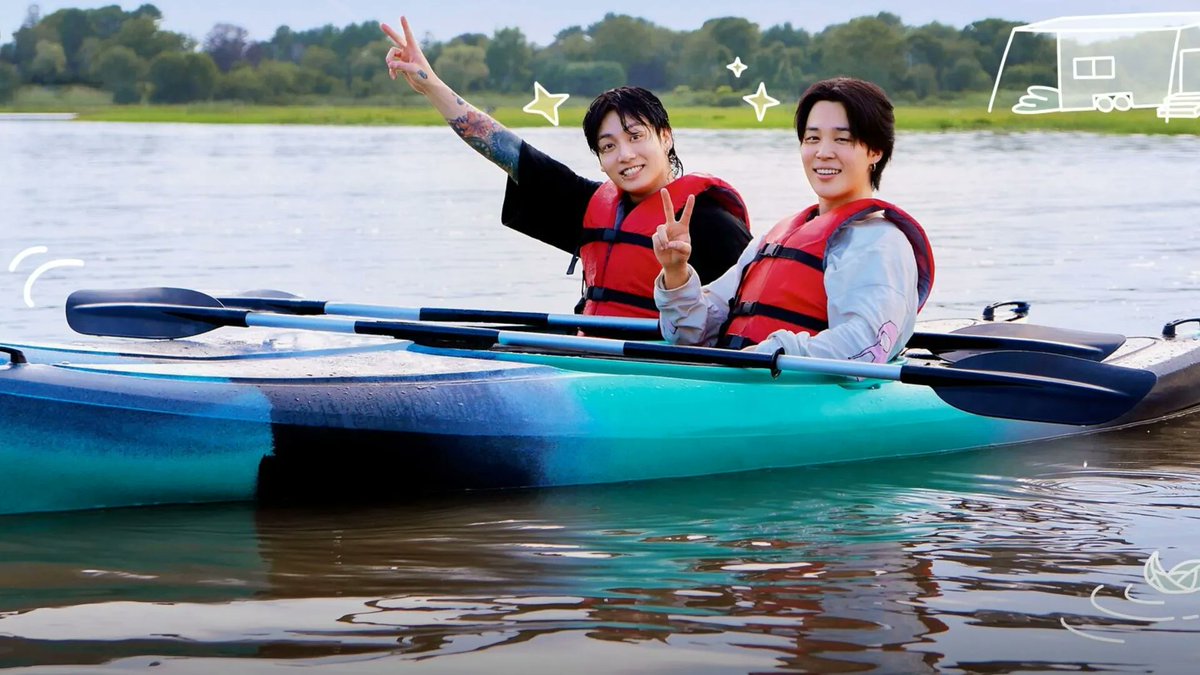 StarHermione's tweet photo. Sharing a boat ride with two lovely humans 🥰💜

#jimin #jungkook #armyselcaday #arsd https://t.co/ZUDvcOL4NH