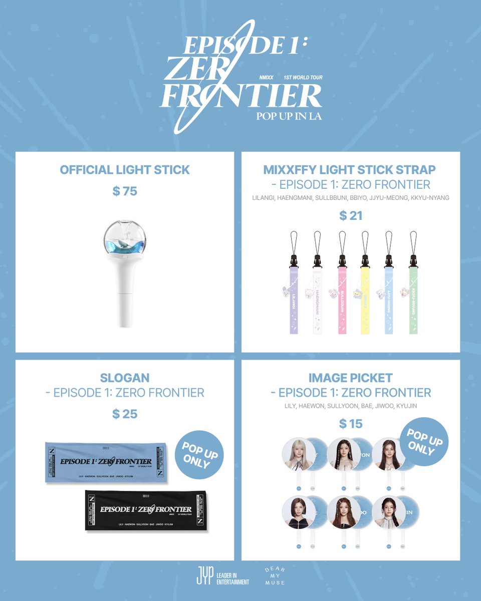 NMIXX EPISODE 1 : ZERO FRONTIER POP-UP IN LA 📢 MERCH LIST(LIST OF