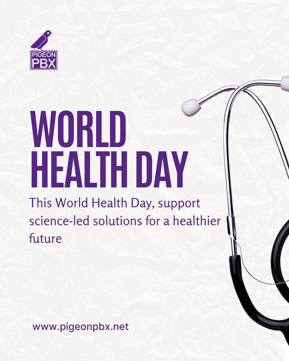 PigeonPBX's tweet photo. Celebrating World Health Day! 
#pigeonpbx #WorldHealthDay2024 #HealthForAll https://t.co/S2fP2aEWiS