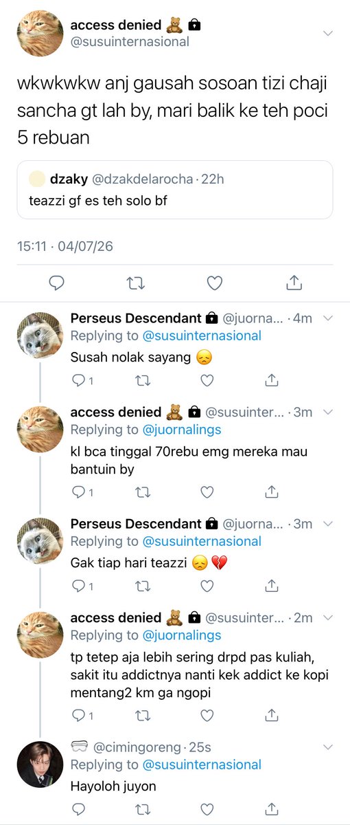 mil11meter's tweet photo. jumil one tweet au
—from kepanitiaan universe

“gak usah sok kaya kalau gaji masih setara” damn 😞💔 https://t.co/ang99Sb1vh