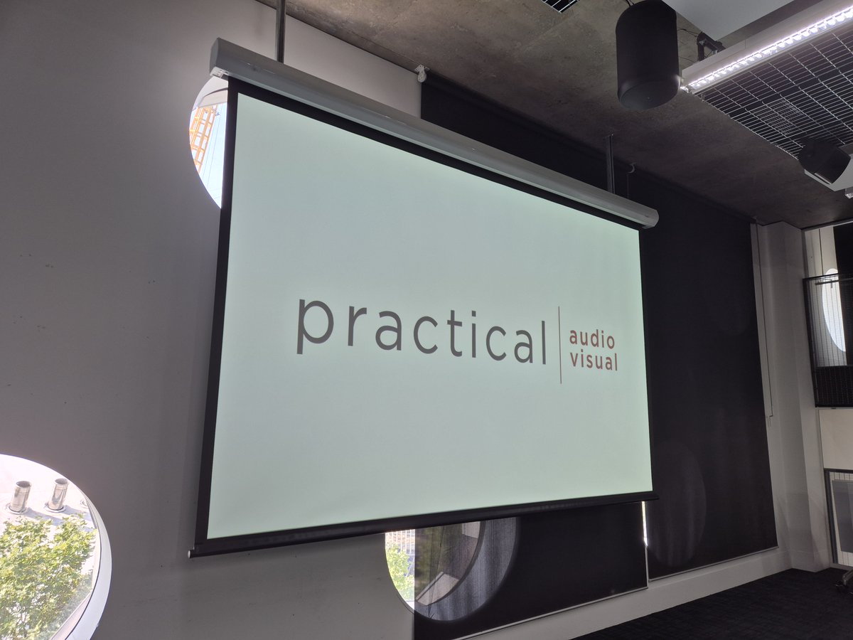 Practical_AV's tweet photo. University projection system installation in London. High specification projection system with RTI control. Using a @panasonic  PT-FRQ60BEJ to great effect with a 3m projection screen from @Sapphire_AV. Fantastic 4K 6000 Lumen image for that extra clarity.
https://t.co/6T6NaM6H9B https://t.co/XLtwp4bQfn