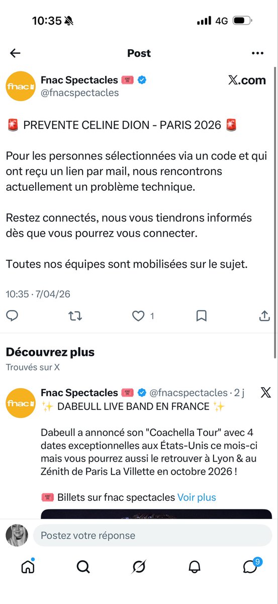 talkdirtypig's tweet photo. @emlh_ @fnacspectacles @Fnac Ils ont tweete ça puis on supprime je comprends pas leur délire https://t.co/dFEBA6V4ze
