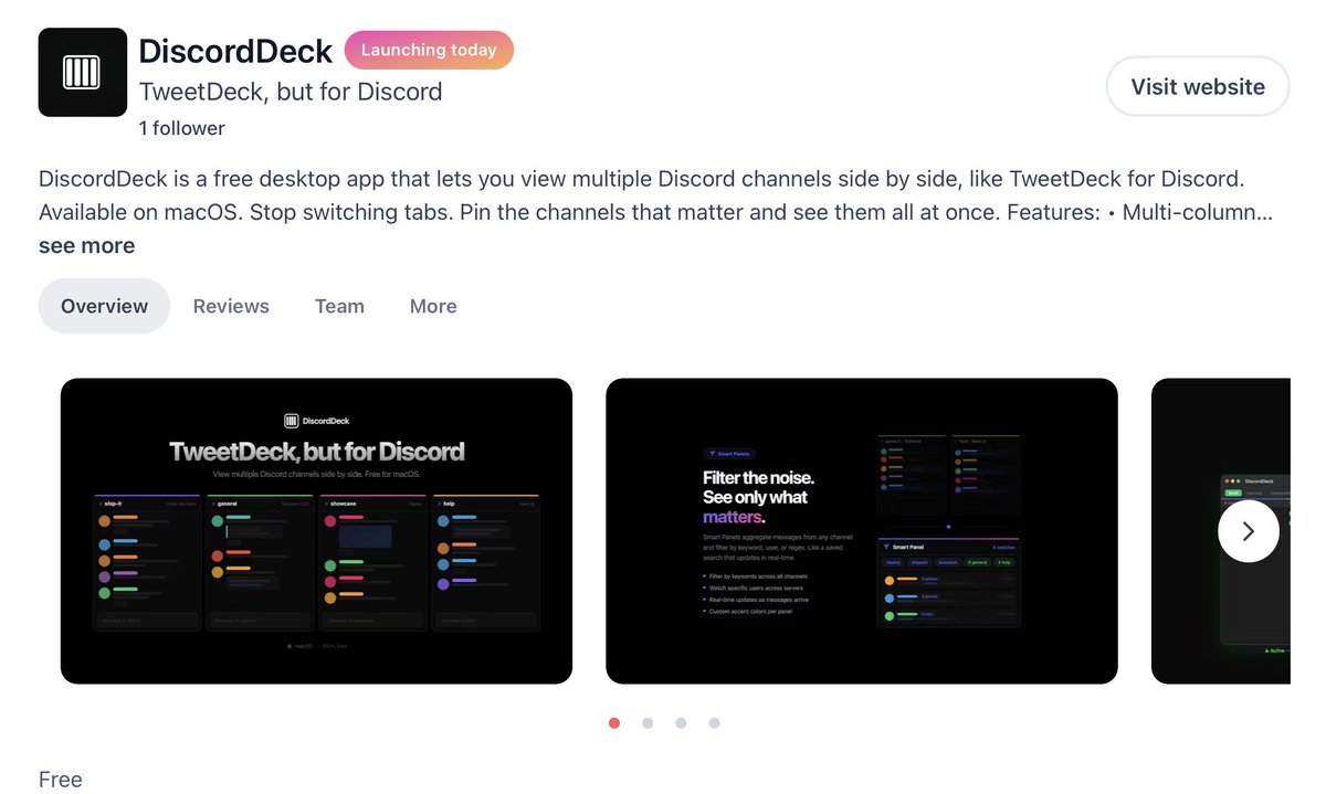 DiscordDeck tweet media