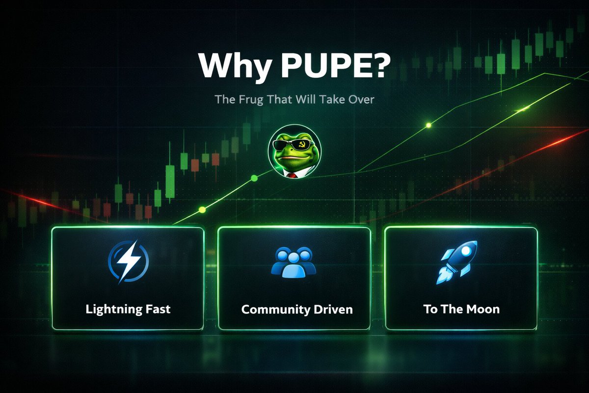 Pupe_Fun's tweet photo. What Happens When The Meme And The Market Mood Line Up? 🐸

The Communist Agent Frog Sits At The Center Of Pupe, Pushing A Community-driven Coin Where Collective Gains And Shared Prosperity Are Part Of The Pitch.

#PUPE #Memecoin #Crypto #Community https://t.co/aGnn5fuHtm