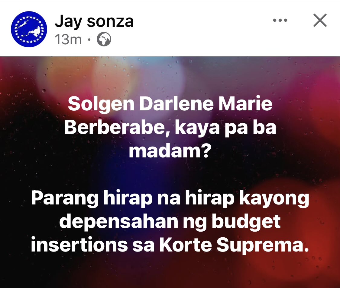 iSabongera's tweet photo. Laban lang Solgen kaya mo yan! 🤭 https://t.co/VddGRHdKsS