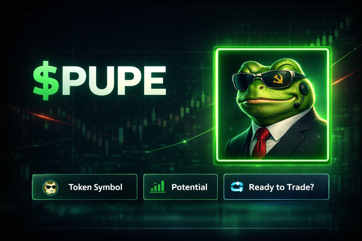 Pupe_Fun's tweet photo. If The Goal Is Simple Trading Access With Strong Meme Identity, This Lands Fast 📈

You Get The Token Symbol Up Front, The Value Prop In Plain Language, Plus Direct Routes To Charts And Updates Without Digging Through Clutter.

#PUPE #CryptoCommunity #Memecoin https://t.co/if4vrFCDiz