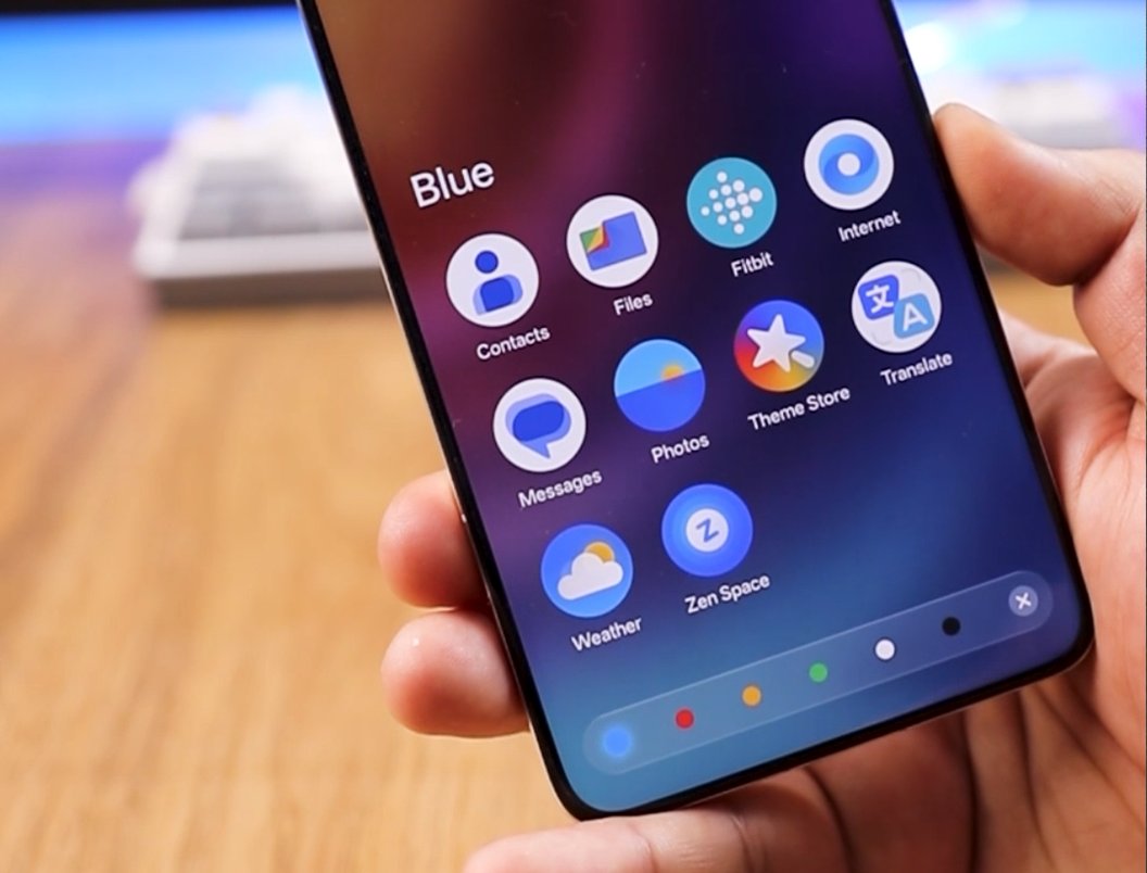 iRaj_r's tweet image. In the latest OnePlus Launcher 16.6.4 update, OnePlus has added color-based icon sorting in the app drawer