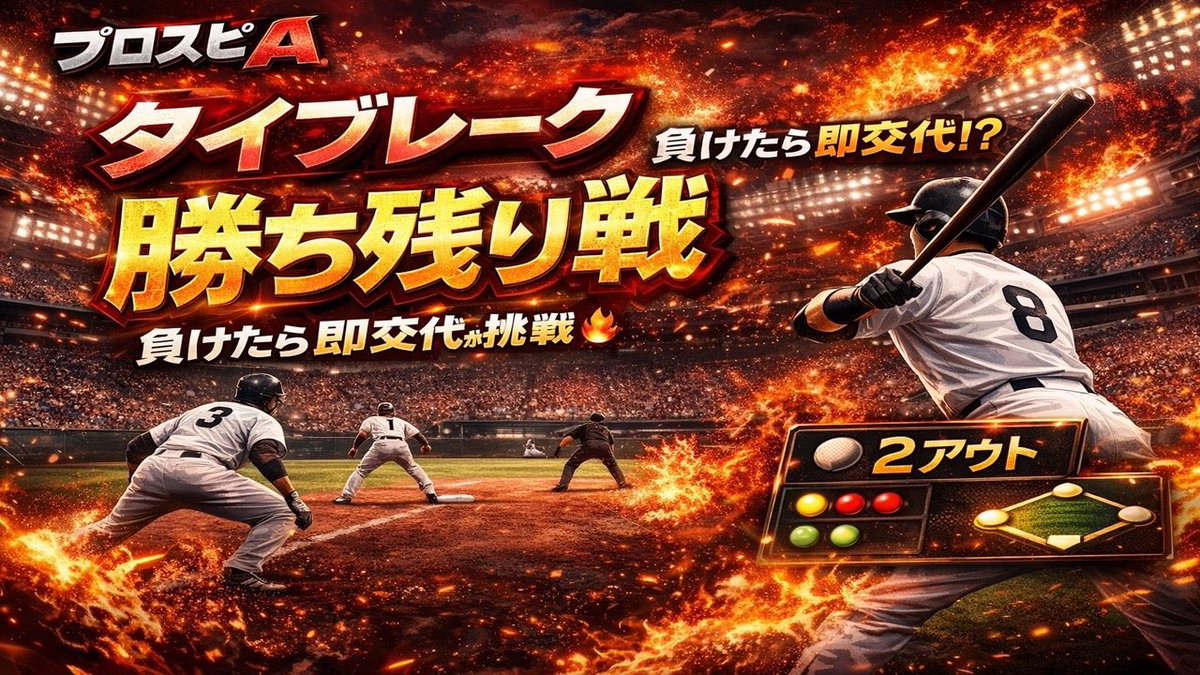 masanFortnite's tweet photo. 📢本日TikTok配信📢 🔥ﾀｲﾌﾞﾚｰｸ勝ち残り🔥
⏰20:00〜22:00
⚾プロスピA ⚡超高速ルーム

初見さんも大歓迎🙌 参加はこちら👇 https://t.co/YBEP8xrbWo
#プロスピ #プロスピA #プロスピ配信 #超高速ﾙｰﾑ
#タイブレーク #プロスピ好きと繋がりたい #ゲーム配信 #ライブ配信 https://t.co/02ogQQiUfx