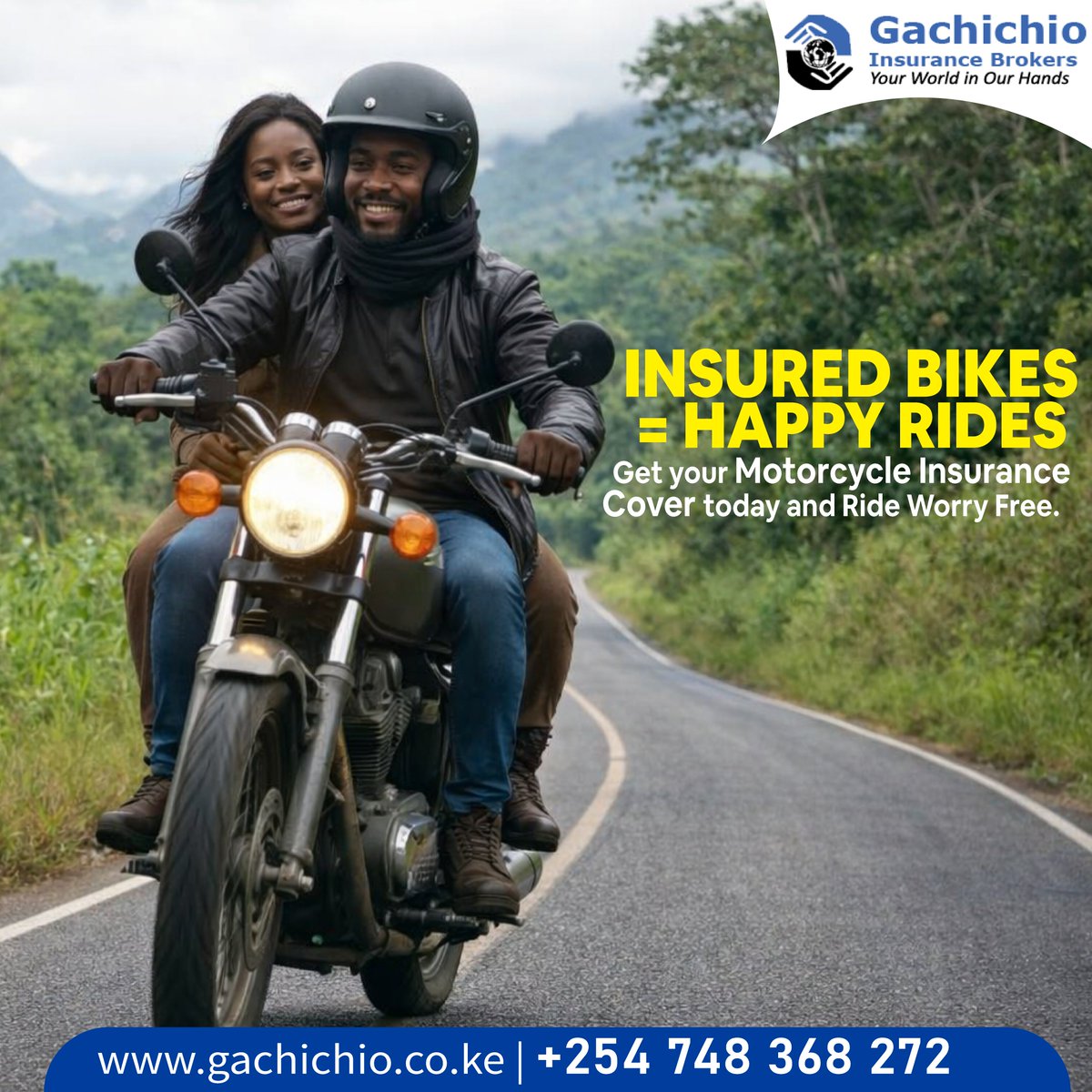 GachichioIns's tweet image. 𝗜𝗻𝘀𝘂𝗿𝗲𝗱 𝗕𝗶𝗸𝗲𝘀 = 𝗛𝗮𝗽𝗽𝘆 𝗥𝗶𝗱𝗲𝘀.

Let every journey be peaceful, safe, and worry-free with the right bike insurance. Get covered today and ride with confidence!

#MotorcycleInsurance #SecureYourRide 

#TheNextBillion  #TheVisitationFromHeaven #RailaAirwaysSoon
