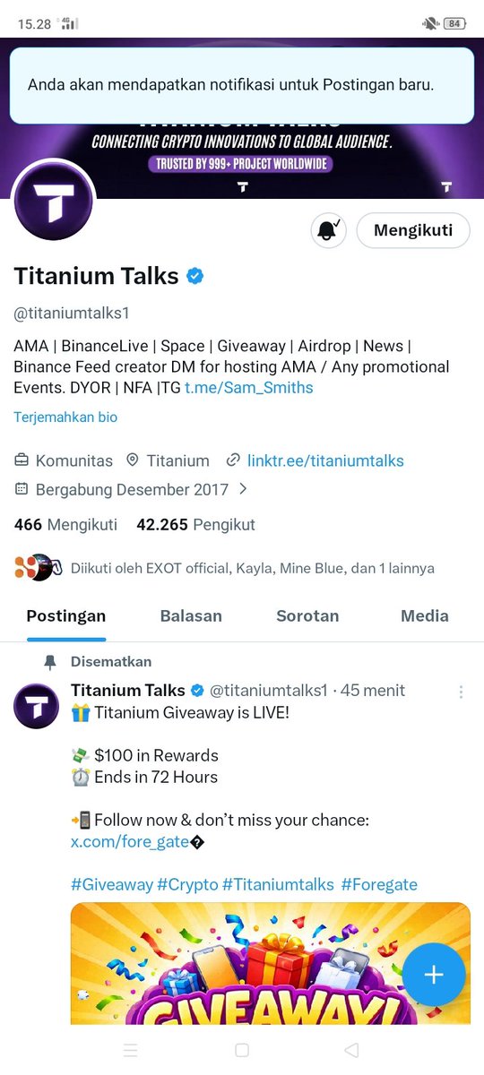 Nindii90's tweet photo. @titaniumtalks1 I Hope Win ๐ฅฐ
#Giveaway #Crypto #Titaniumtalks #Foregate https://t.co/q9MgbVjagj