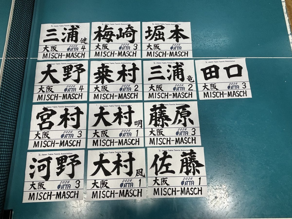 MISCHMASCHOSAKA's tweet photo. ご無沙汰しております！
今年度のゼッケンを陽香さんにご依頼し、あまりの完成度に満足してしまっておりました。
今週末にクラブ選手権予選を控えているので新メンバー紹介していきます！
田口、大村、佐藤ら本人からの提供写真を楽しみにしていてください！🤣 https://t.co/UMaJM9TbxM