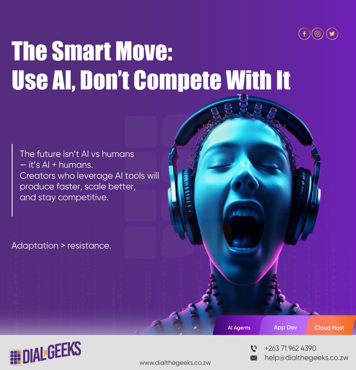 dialthegeeks's tweet photo. AI can create music in seconds… but it still can’t feel it.
That’s the difference between automation and true creativity.
The smartest move right now isn’t to compete with AI — it’s to use it to your advantage. https://t.co/XDci17C00D