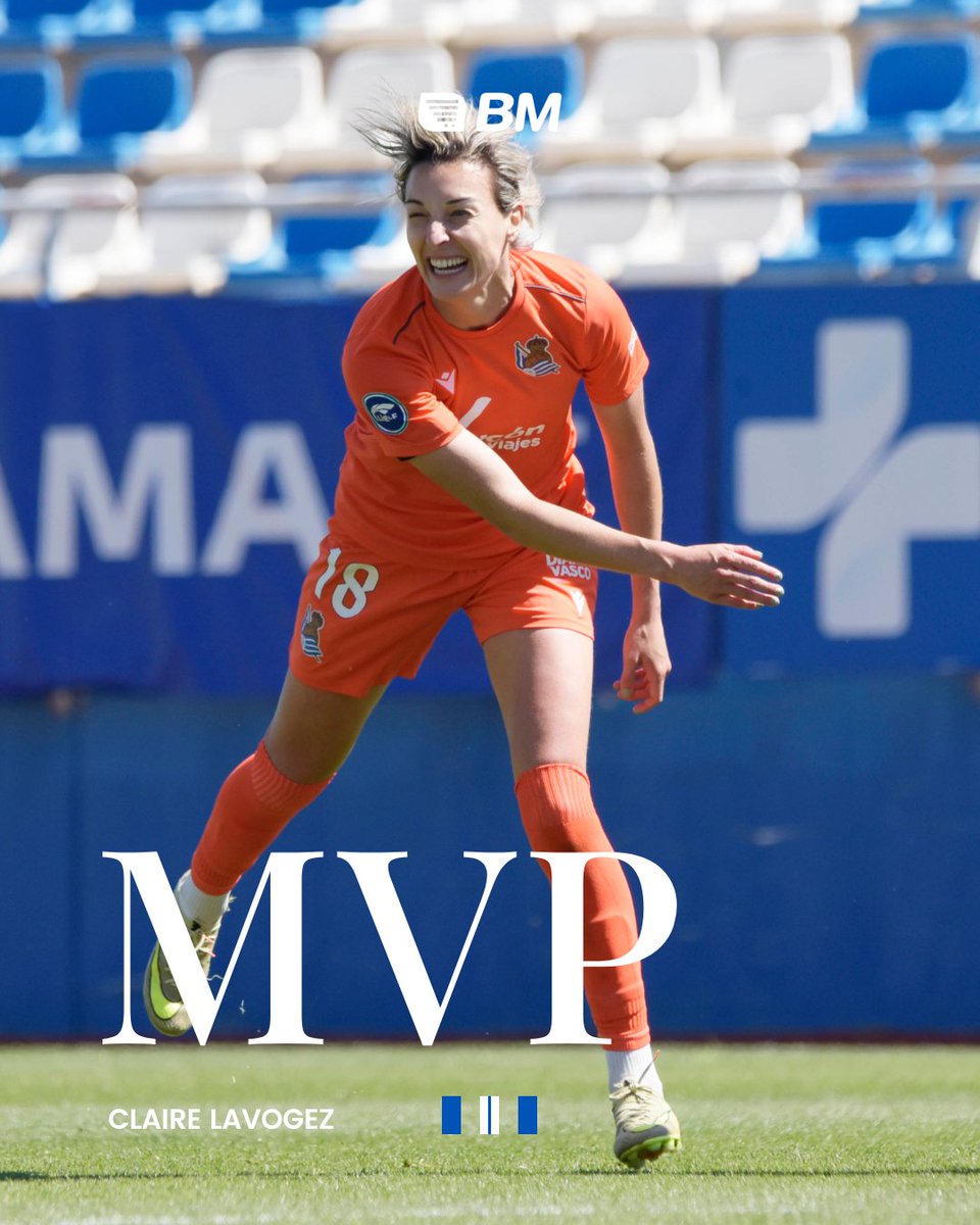 RealSociedadFEM's tweet photo. 🌟 Claire Lavogez MVP del partido ante el Alhama CF ElPozo

#BMRealarenSupermerkatua | @BMSupermercados https://t.co/lColGUvuHP