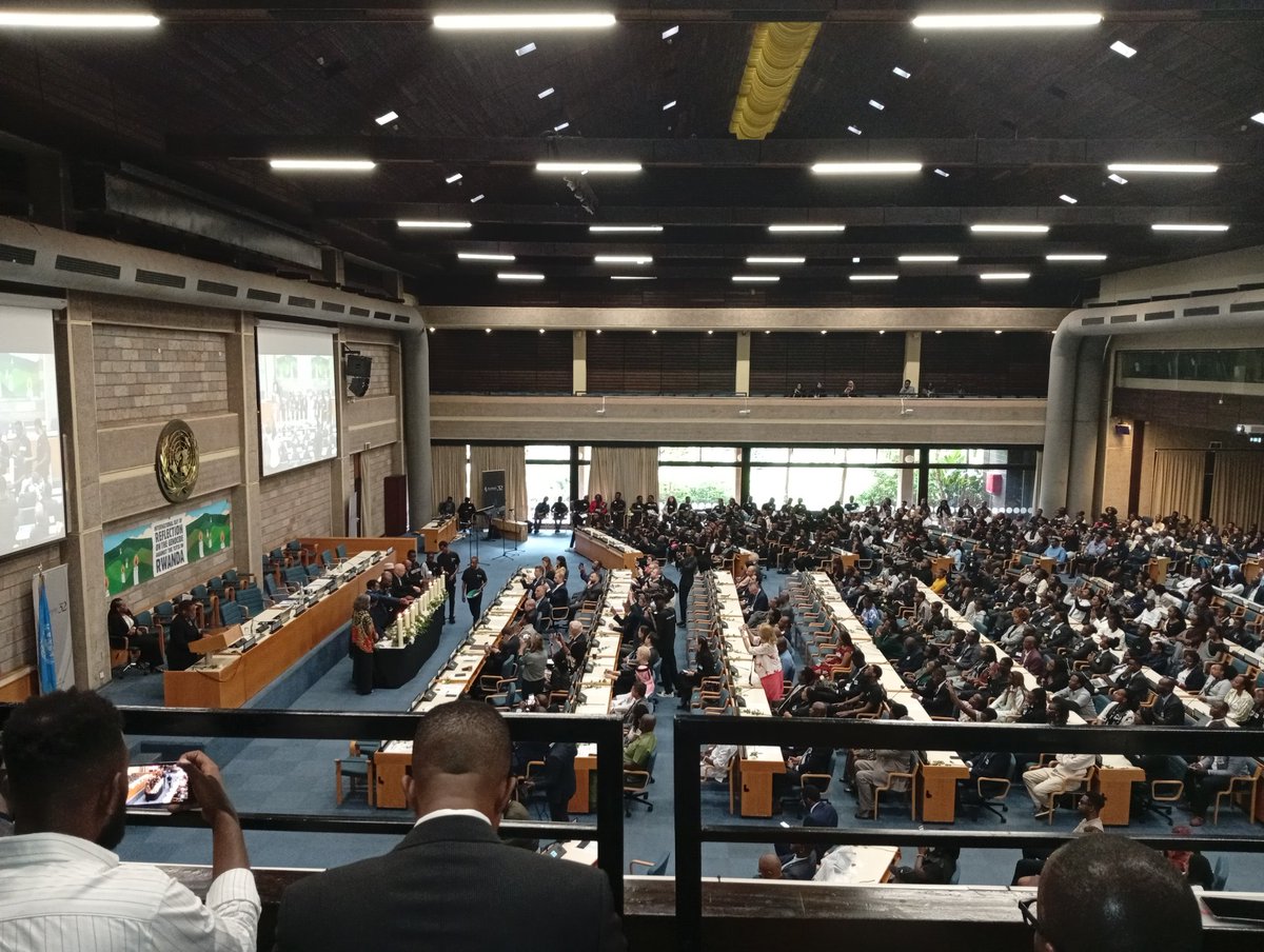 Myaolaw's tweet photo. Joined the rest of diplomatic corps and Rwanda nationals in Kenya  at UNON to mark the genocide clouds that engulfed Rwanda  32 years ago that left a scar that the international community could have prevented. Lesson, prevention of genocide is the responsibility of every country. https://t.co/zhkfBype7X