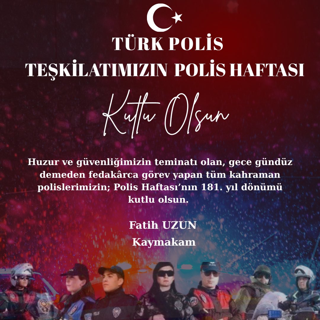 🚨6-12 Nisan Polis Haftası Kutlu Olsun.🚔

#PolisHaftası 🇹🇷