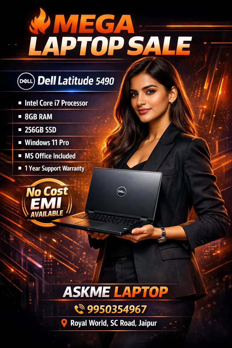 Askmelaptop's tweet image. 🔥   i7 Laptop @ Budget Price! Aisi Deal Dubara Nahi Milegi ! Don't Miss The Best  Laptop

Askme Laptop
+91-9950354967
#laptop #laptopsale #delllaptop #delllatitude #i7laptop
#budgetlaptop #cheaplaptop #bestdeal #megasale #emioffer
#nocostemi #techindia #jaipur #askmelaptop