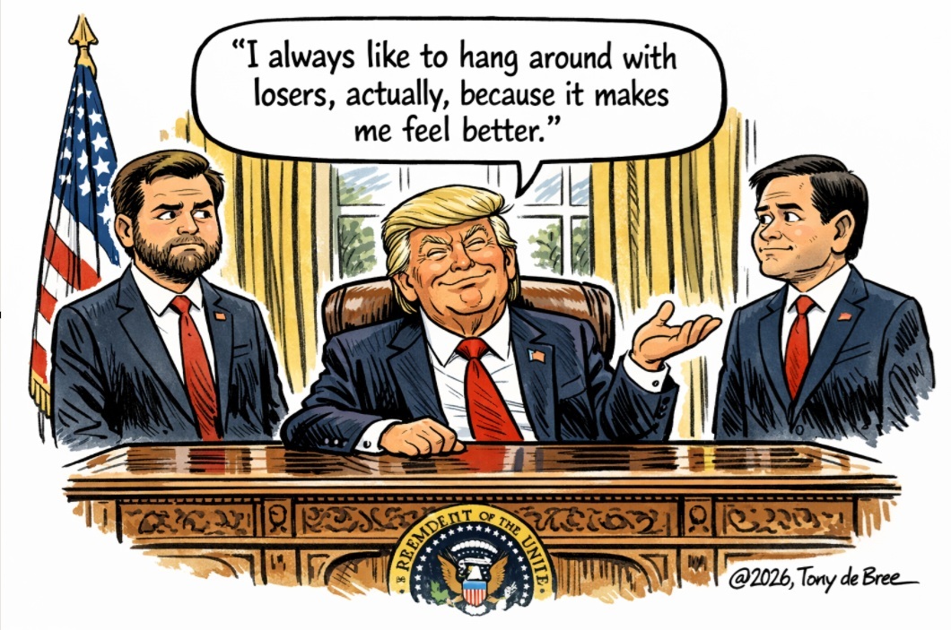 tonydebree's tweet photo. @DemocraticWins Let him. Vance also like to hang around with losers apparently. #cartoon #losers https://t.co/Ap0ohvGI7a
