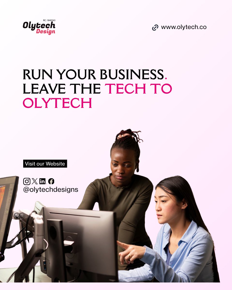 olytechdesigns's tweet photo. You didn’t start your business to be debugging issues every day
Let Olytech handle the tech while you focus on growth 💻
#Olytech #BusinessGrowth #OutsourceSmart https://t.co/CzES8hZtUy