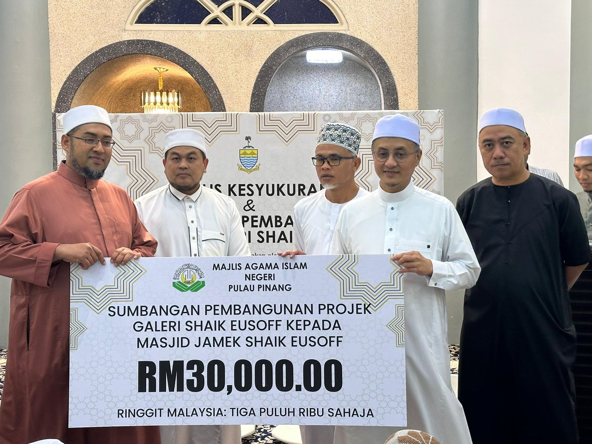 MAINPP_'s tweet photo. YB. Dato’ Dr. Mohamad bin Abdul Hamid (TKM1) merangkap YDP MAINPP telah menghadiri Majlis Kesyukuran &amp; Pelancaran Pembangunan Projek Galeri Shaik Eusoff di Masjid Shaik Eusoff. https://t.co/OmIyvAsVxr