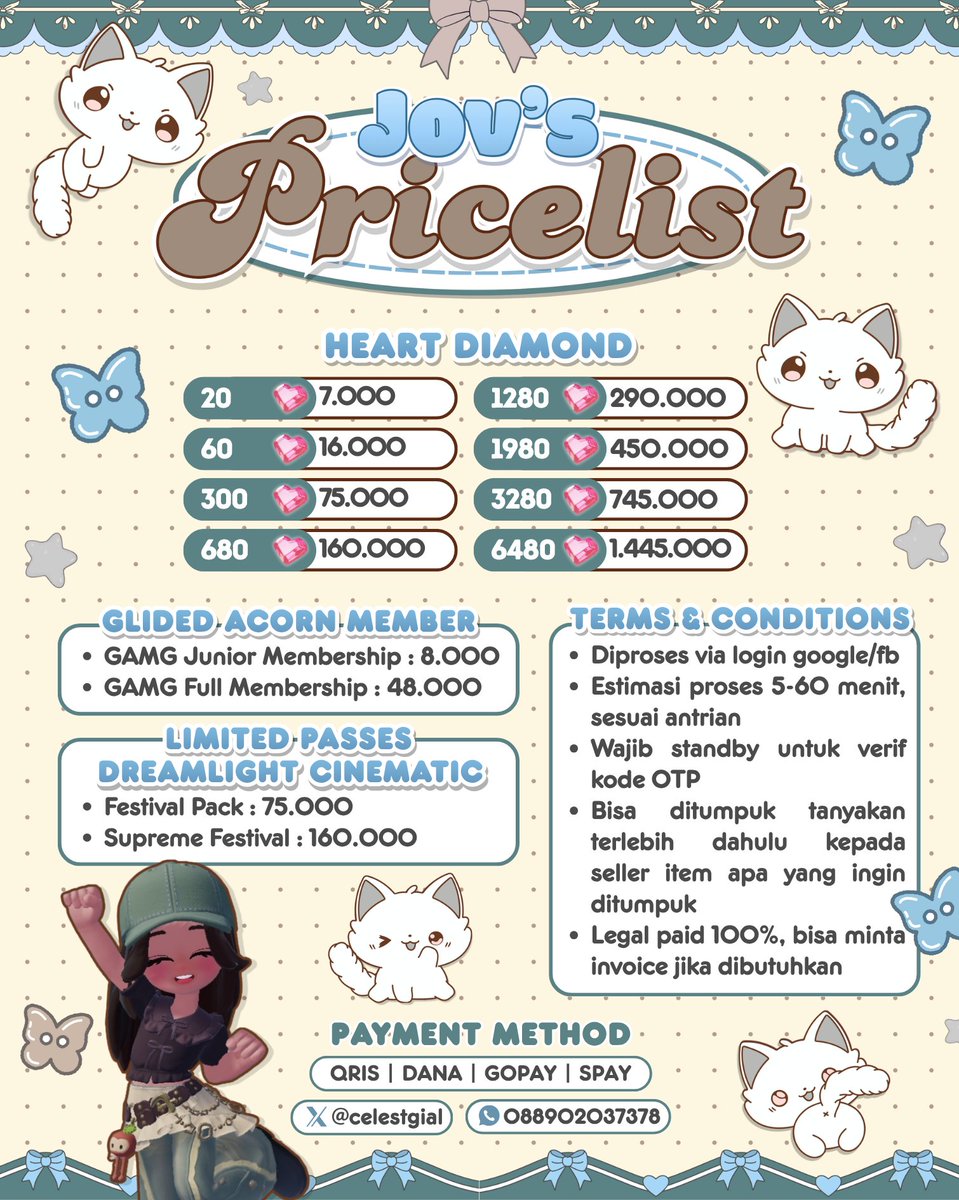 celestgial's tweet photo. [NEW UPDATE!!!]
PRICELIST TOP UP RŌBÚX DAN HATO BY JOV

wa: https://t.co/vlgkX7tv23
testimonial: https://t.co/hatCqQm6HP https://t.co/fQNUX0vq36