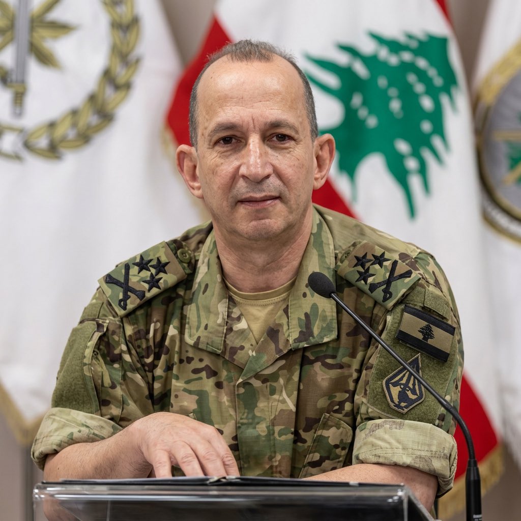 كل الدعم لقائد الجيش رودولف هيكل 🇱🇧
الذي يواجه الغطرسة الأميركية بثبات وشجاعة، ويثبت أن الولاء للبنان فوق كل اعتبار.