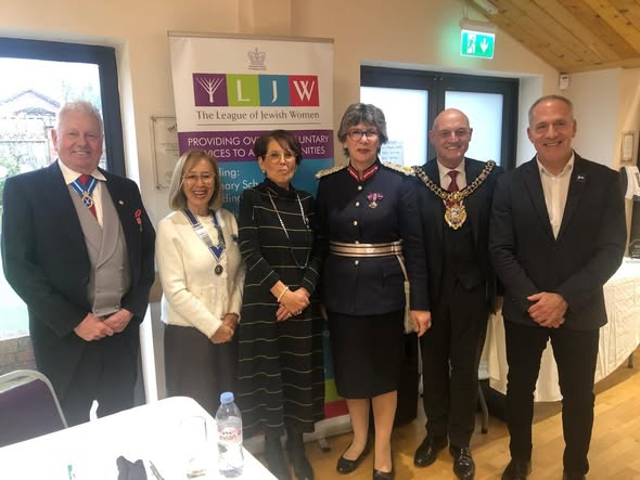 HighSheriffGM's tweet photo. Later on the 16th March, I attended the League of Jewish  Women’s AGM  at the Stenecourt Synagogue. Along with my wife Judith, we heard the reports of the excellent work carried out by this organisation in the community over the past year. https://t.co/rGZCf3b3Wr