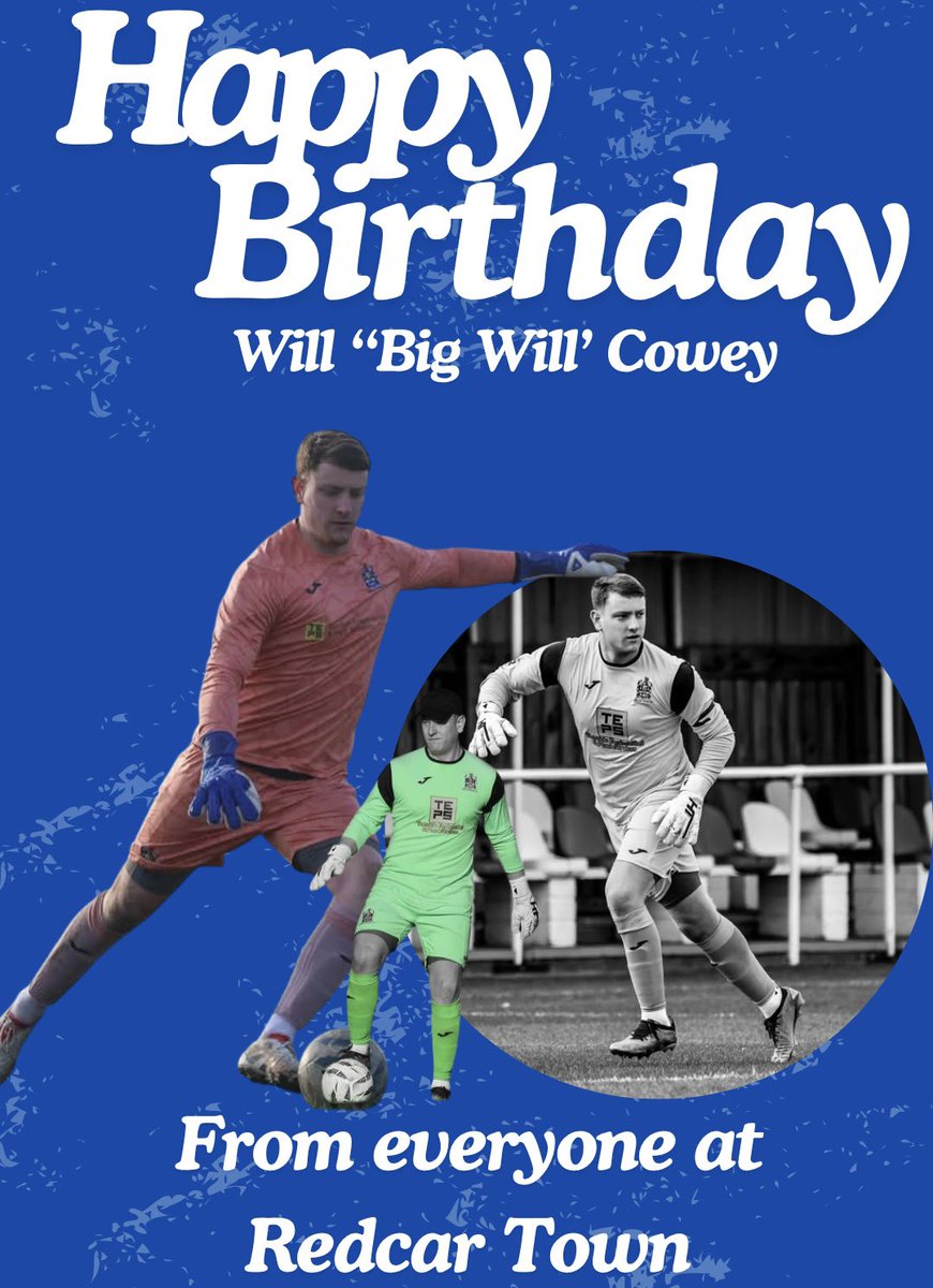 redcartownfc's tweet photo. ๐ฆโฌ๏ธ ๐๐๐ฅ๐ฅ๐ฎ ๐ฝ๐๐ง๐ฉ๐๐๐๐ฎ, ๐๐๐ก๐ก! ๐ฆโฌ๏ธ
A massive happy 21st birthday to our number one shot-stopper and penalty-saving hero, Will Cowey! ๐งคโฝ
Have an fantastic day, from everyone at Redcar Town
All the best, Big Will! ๐
#UTRT
๐ธ @kmnewton1 https://t.co/nMIXyVDnWp