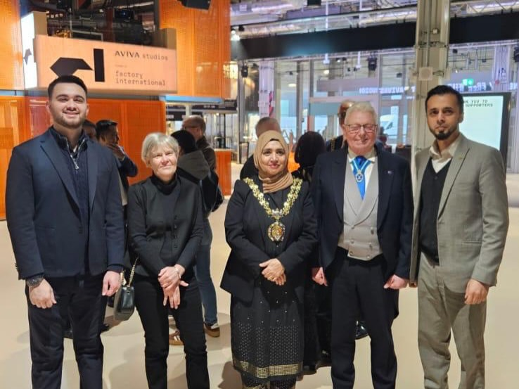 HighSheriffGM's tweet photo. On the 1st March, I attended an Iftar dinner organised by Factory International at the Aviva Studios in Manchester. The Iftar marks the daily break in fasting during Ramadan and is a wonderful way to bring the community together. https://t.co/AmJWbFmH8b