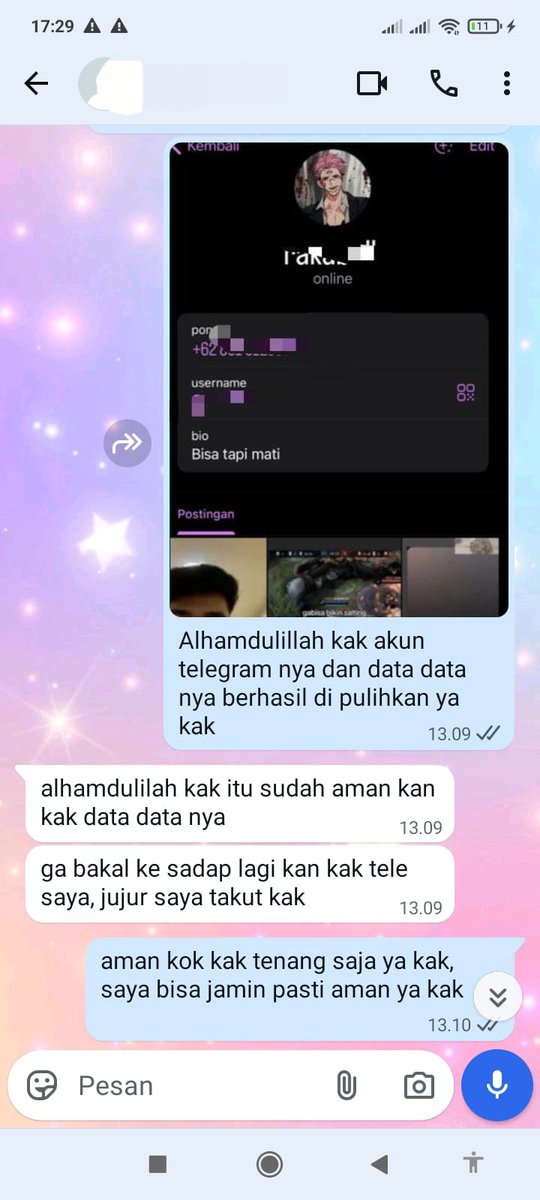 Likaantiska's tweet photo. Bantuan Jasa Pemulihan Akun &amp; Hack Akun,Hapus Akun,Sadap Akun,Lacak Lokasi

Facebook,Line,Tiktok, WhatsApp
Instagram,Dll • ALL SOSMED

| Terhalang kode login/AF2
| Akses hilang total/Akun di hack
| Akun nonaktif/Terkunci
| Sadap WhatsApp

Fast Proses
https://t.co/tme1cAsSmC https://t.co/LXH5zPX3ya