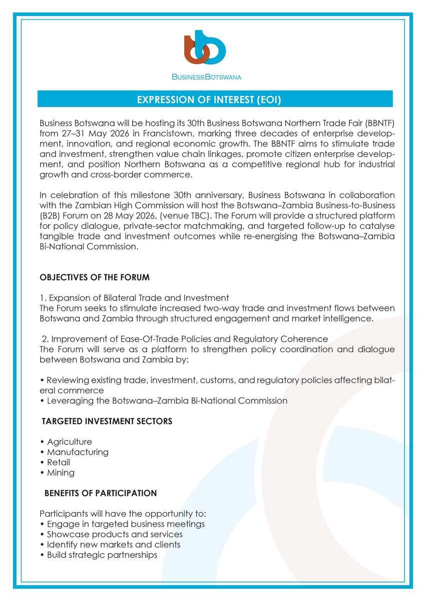 Business Botswana tweet media