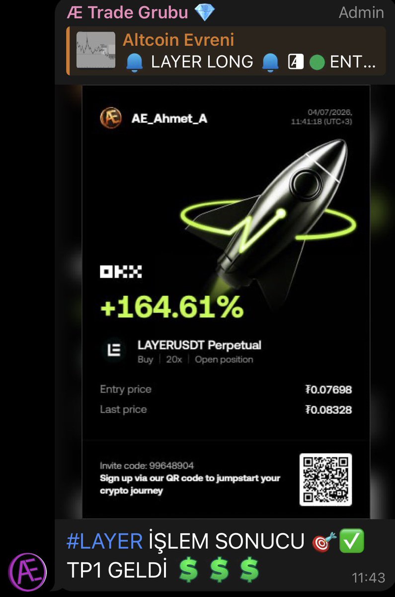 AltcoinEvreni's tweet image. Vira Bismillah Diyip Po3 Dedik Bir Kere Trade Grubu Alev Alev #Bıgtıme #Layer 🙏🏻