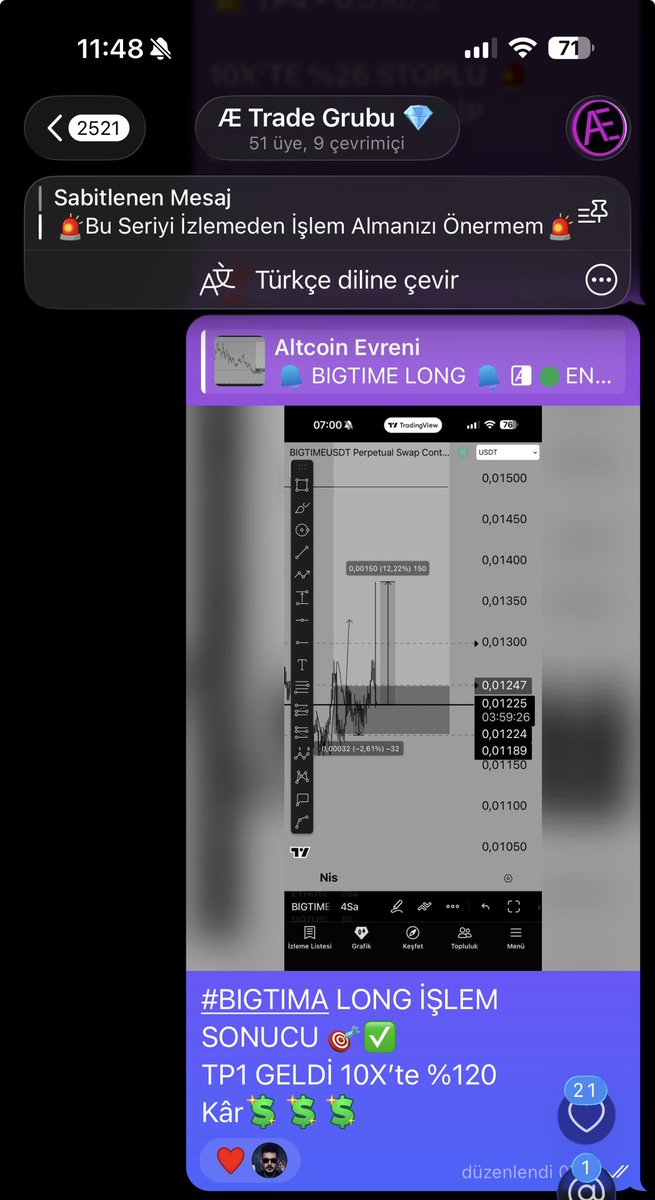 AltcoinEvreni's tweet image. Vira Bismillah Diyip Po3 Dedik Bir Kere Trade Grubu Alev Alev #Bıgtıme #Layer 🙏🏻