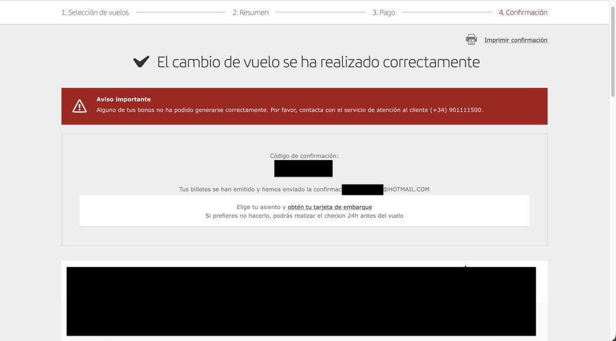 MarkCortada's tweet photo. ¿Ignora @Iberia a sus clientes tras cobrarles? Pagué por un cambio de vuelo y me prometieron bonos para mis servicios extra (asientos/maleta). En su lugar, recibí un error, no tengo los bonos y tras un mes sigo sin soluciones. https://t.co/tKTOuu4Trg