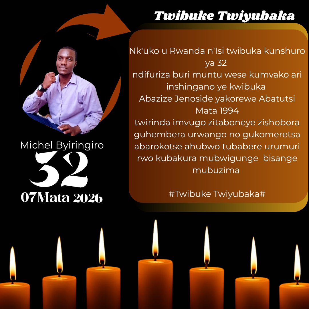 @TwibukeTwiyubaka

Twimakaze ubumwe n'ubudaheranwa duca icyatera ivangura , ubuhunzi ndetse nicyatuma dusubira mumateka mabi 

#Ngirankugire