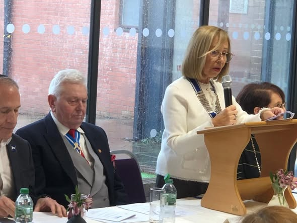 HighSheriffGM's tweet photo. Later on the 16th March, I attended the League of Jewish  Women’s AGM  at the Stenecourt Synagogue. Along with my wife Judith, we heard the reports of the excellent work carried out by this organisation in the community over the past year. https://t.co/rGZCf3b3Wr