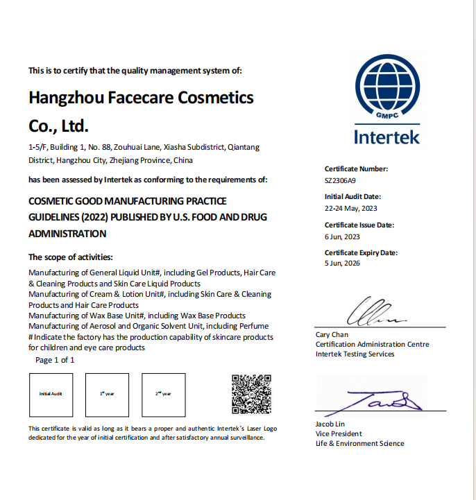 Faceare2025's tweet image. GMPC (FDA) Certified Cosmetic Factory ✅

Full compliance with US FDA Good Manufacturing Practices.

Safety, quality, and consistency for US beauty brands.

Reliable OEM/ODM partner.

#GMPC #USCosmetics #PrivateLabel #OEM #Manufacturing #FDA