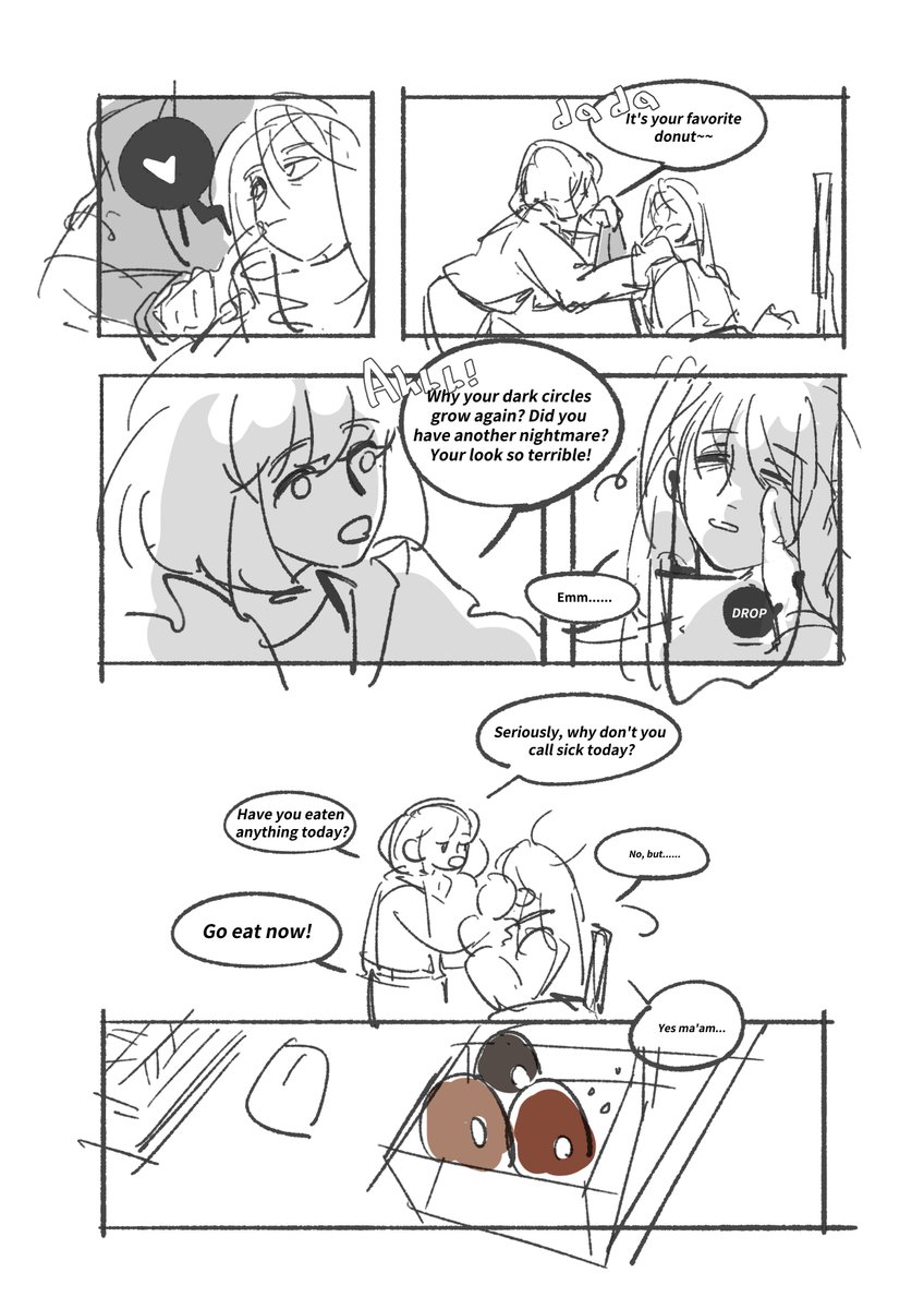 ufuoon's tweet photo. #original 
#comics for practice
1-4page

*The dialogue was translated using a translator and may not be entirely accurate. https://t.co/Mgt1Dumtci
