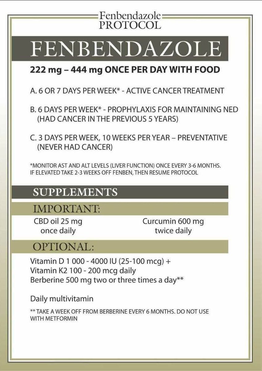 Gab_Medics's tweet photo. FEN-BEN: THE ULTIMATE CURE TO LATE STAGE CANCER

Doctors and patients are buzzing over the FEN-BEN / IVERMECTIN protocol and it’s becoming impossible to ignore…

Not only are celebrities hyping the protocol but it’s gaining major traction just about everywhere on the internet… https://t.co/YsOkUaWp2n